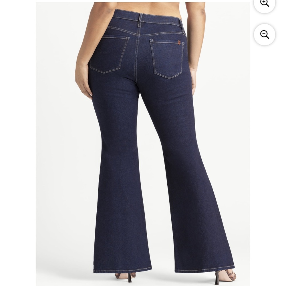Jessica Simpson Dark Blue Daisy Flare Jeans 18w NWT - Picture 3 of 11